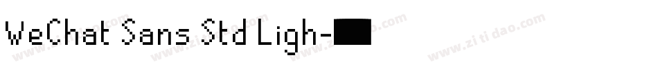 WeChat Sans Std Ligh字体转换